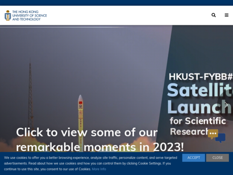 Website Screenshot of The Hong Kong University of Science and Technology