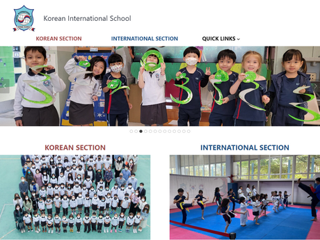 Website Screenshot of Korean International School