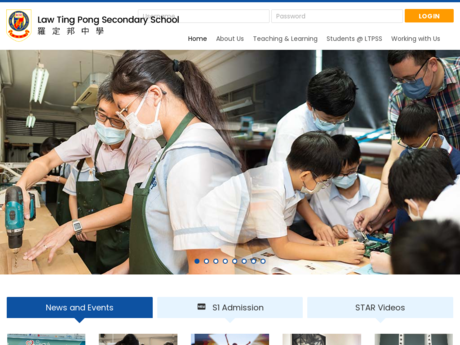 Website Screenshot of Law Ting Pong Secondary School