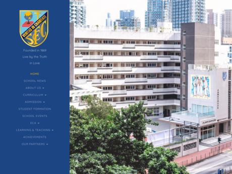 Website Screenshot of St. Francis' Canossian College